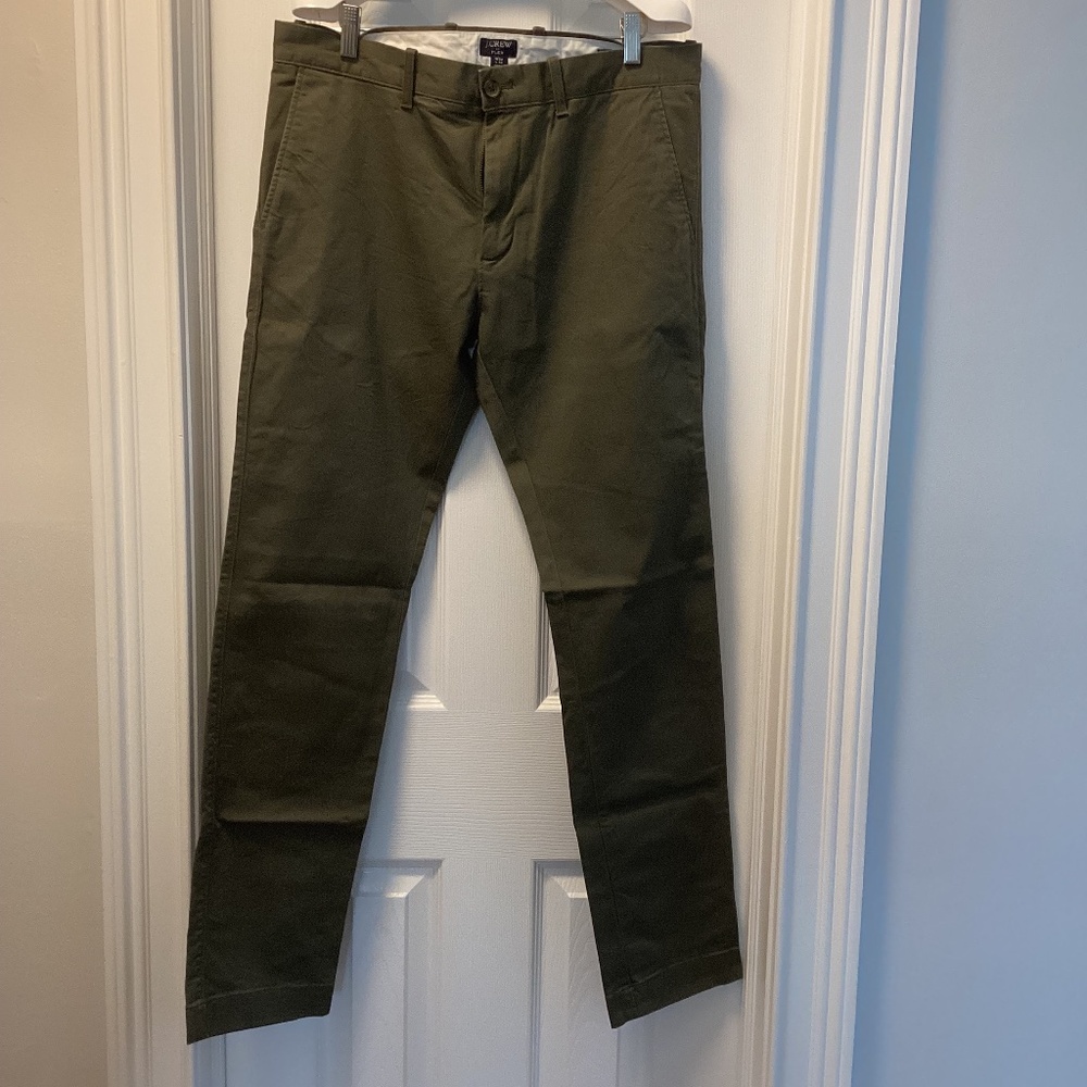 J Crew hunter green chinos